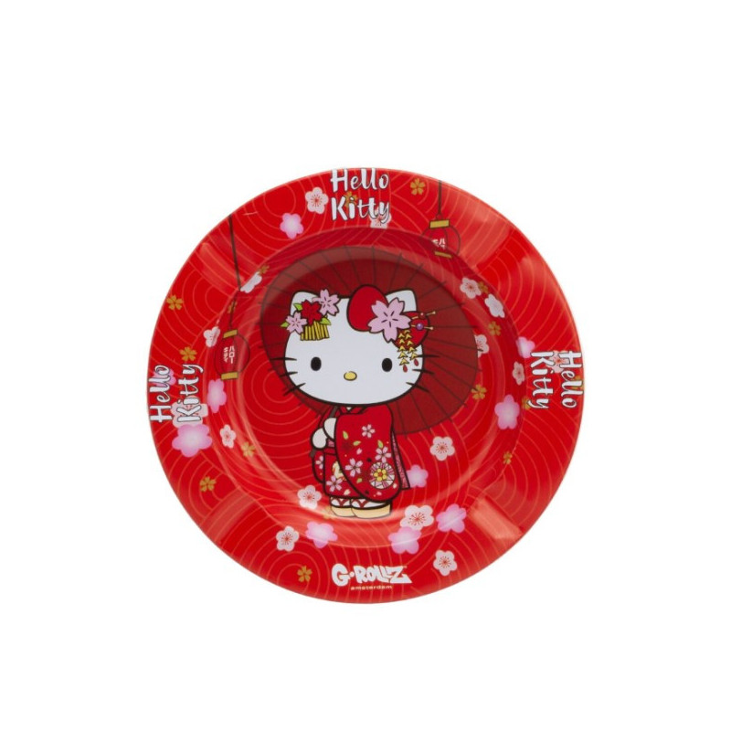 Posacenere in metallo - Hello Kitty Kimono Red