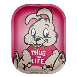 Vassoio 18x14cm - Banksy Thug Rabbit