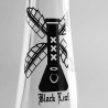 Bong in vetro Mulino Amsterdan 39,5cm - Black Leaf