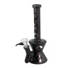 Bong in Vetro Nero Opaco 21cm - Black Leaf