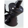 Bong in Vetro Nero Opaco 21cm - Black Leaf