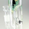 Bong in Vetro HEMPMASTER  32,5cm - Black Leaf