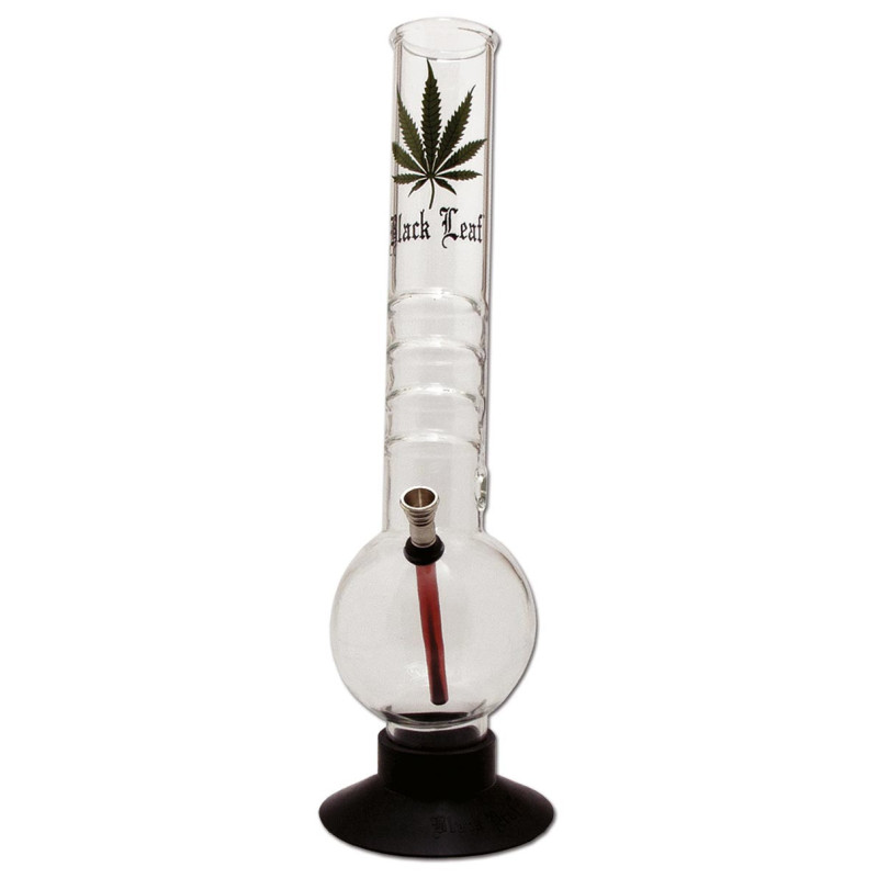 Bong in Vetro 40cm - Black Leaf