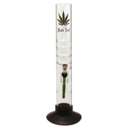 Bong in Vetro 40cm - Black Leaf