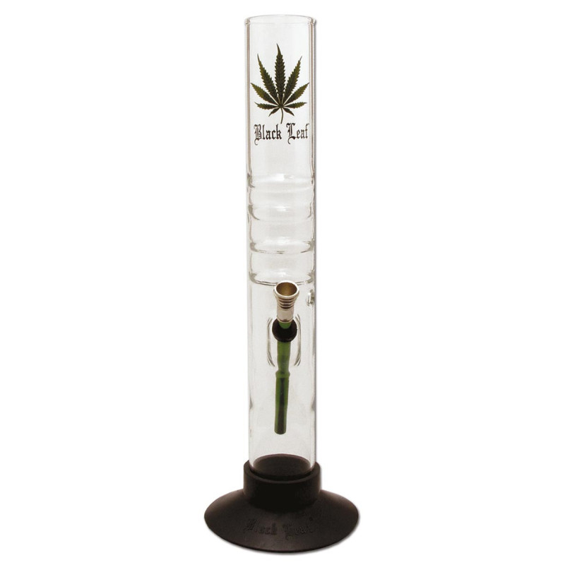 Bong in Vetro 40cm - Black Leaf