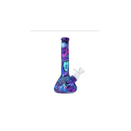 Bong in silicone Psychedelic 19x3x8cm - Euphoria