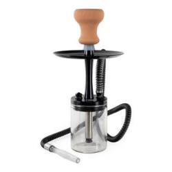 Narghilè Deroua Aluminium Black 34cm - Al Malik