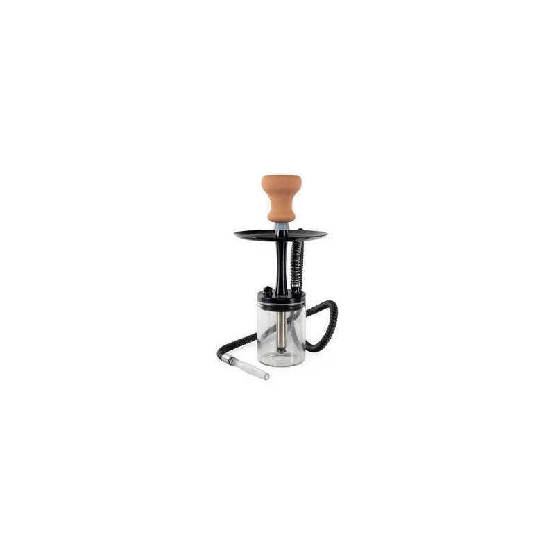 Narghilè Deroua Aluminium Black 34cm - Al Malik