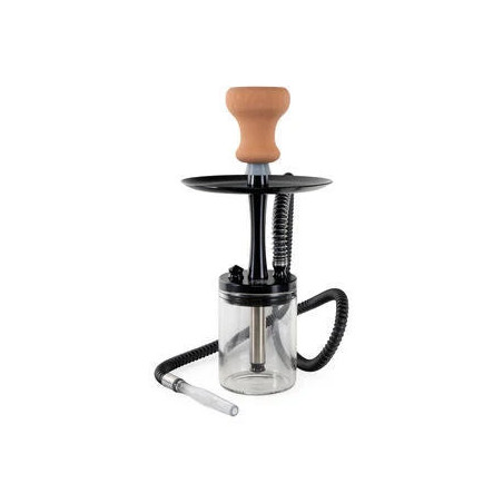 Narghilè Deroua Aluminium Black 34cm - Al Malik