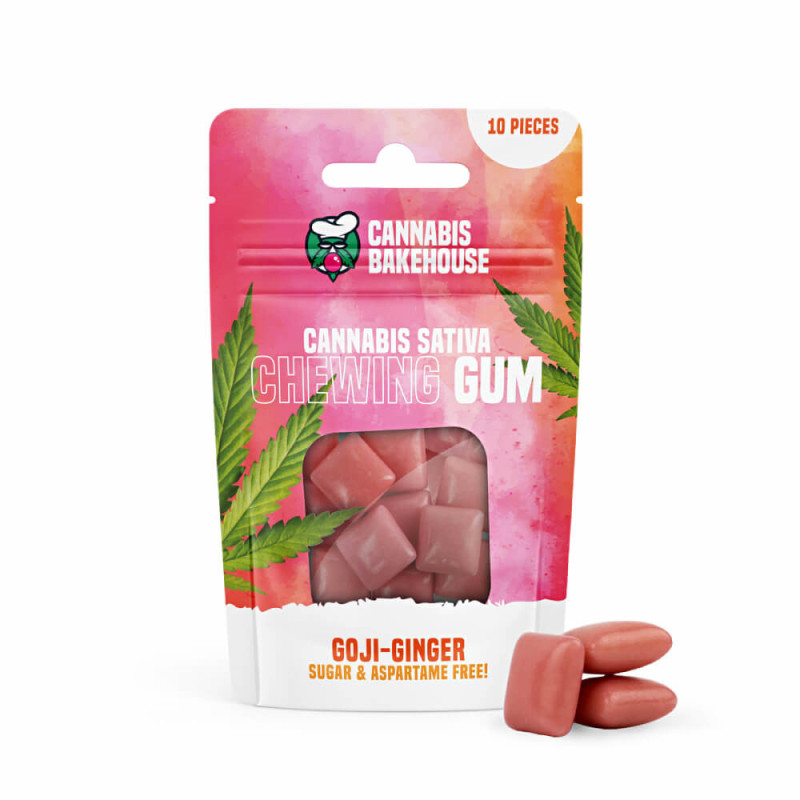 Gomme da masticare CBD allo Zenzero e bacche di Goji - Cannabis Bakehouse
