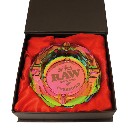 Posacenere in vetro Rainbow Thick - Raw