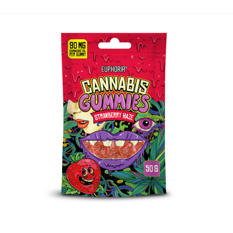 Cannabis Gummies Strawberry Haze 50g - Euphoria