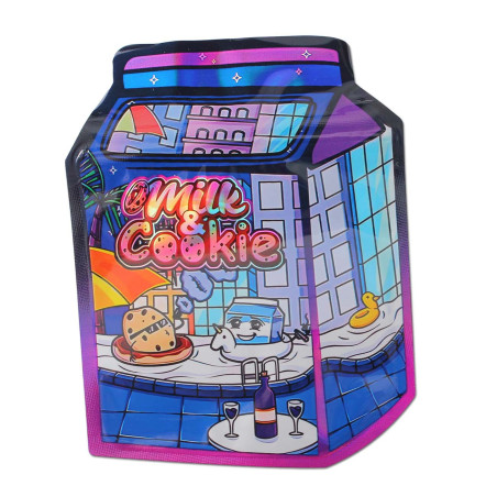 Mylar Zip Bag Milkcookies