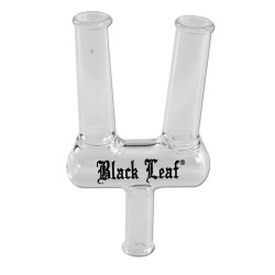 Joint Holder in vetro 2 Arms per filtri a carboni attivi  - Black Leaf