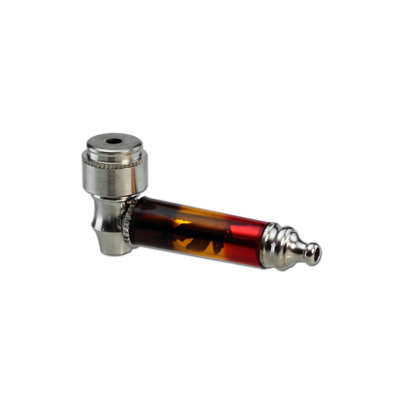 Mini Pipa Metallo Screw 6,8cm - Black Leaf