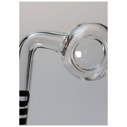 Pipa Dab per estratti e oli 12cm - Black Leaf