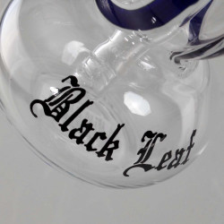 Bong in Vetro Sculpy 20cm - Black Leaf
