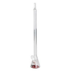 Bong in Vetro La Girafe 1 Thin Neck Bent 37cm - Black Leaf