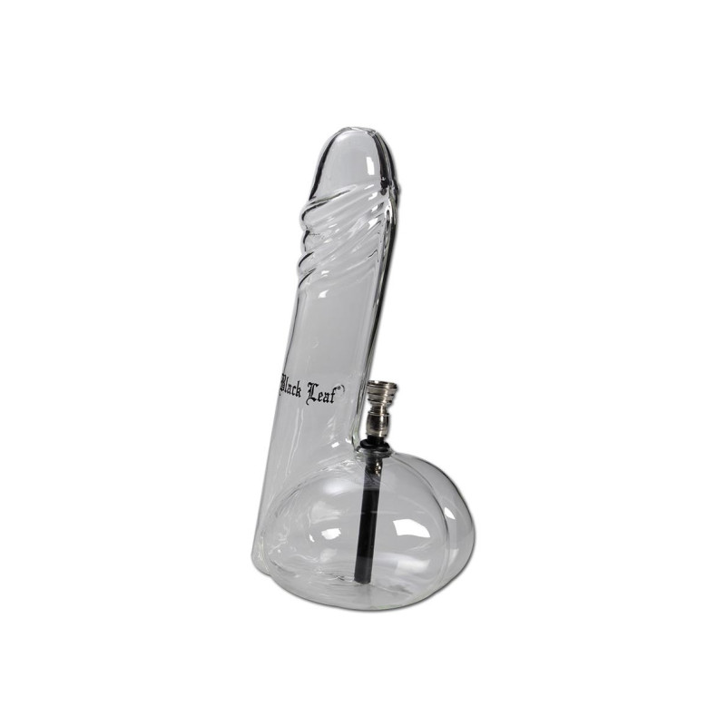 Bong in Vetro Willy 26cm - Black Leaf