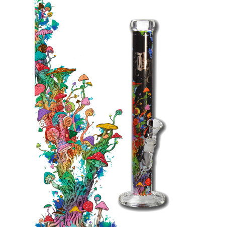 Bong in Vetro Mushroom Tree 45,5cm - Black Leaf