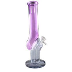 Bong in Vetro JL Violet 30cm - Black Leaf