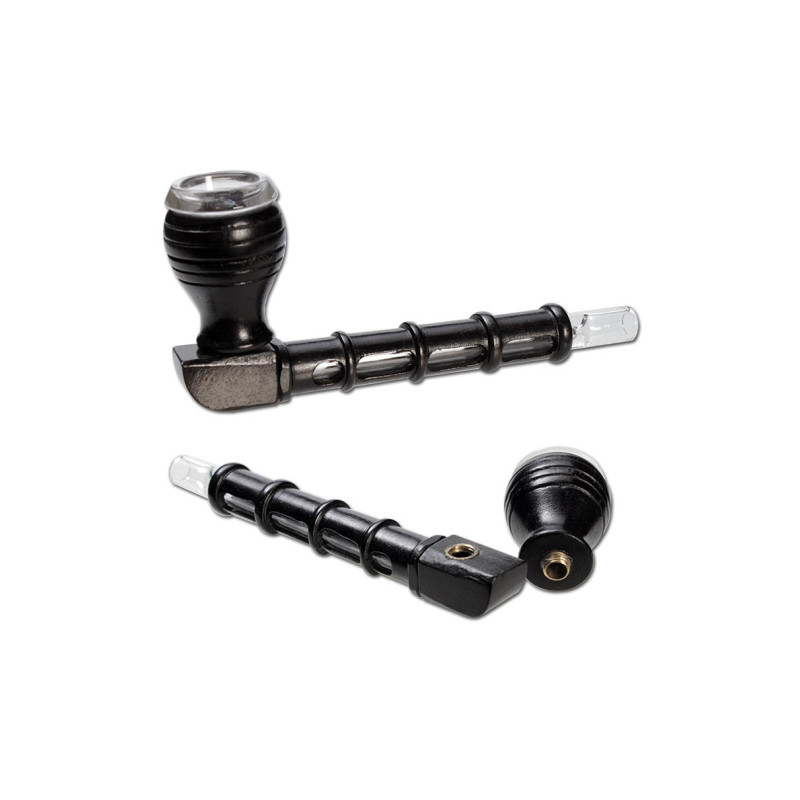 Pipa smontabile in Legno con braciere in vetro 13cm