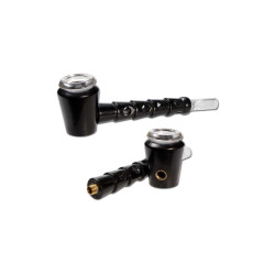 Pipa smontabile in Legno con braciere in vetro 13,5cm