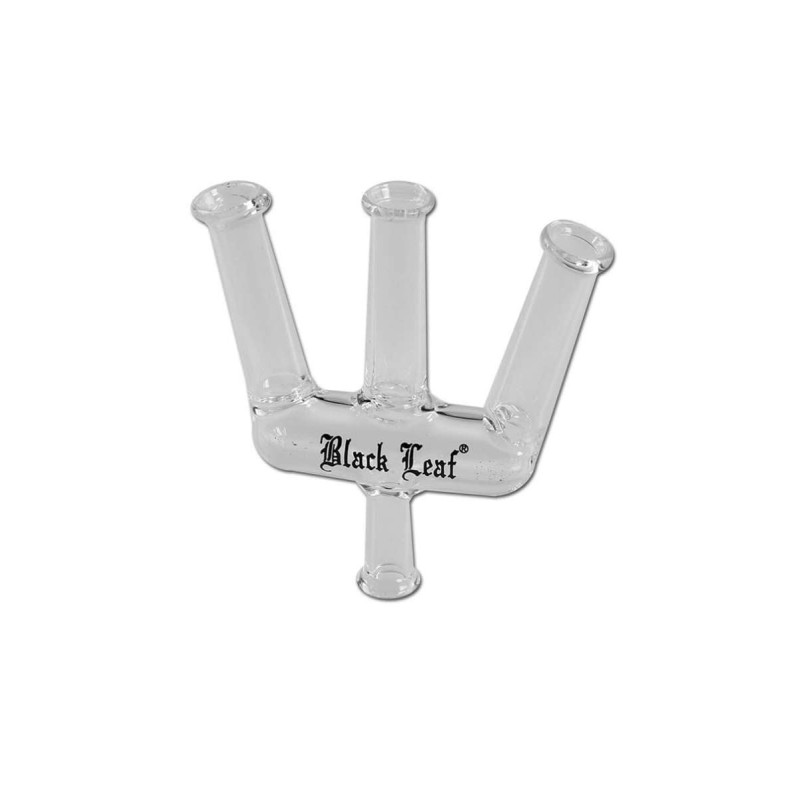 Joint Holder in vetro Trident per filtri a carboni attivi  - Black Leaf
