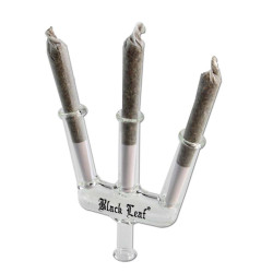 Joint Holder in vetro Trident per filtri a carboni attivi  - Black Leaf