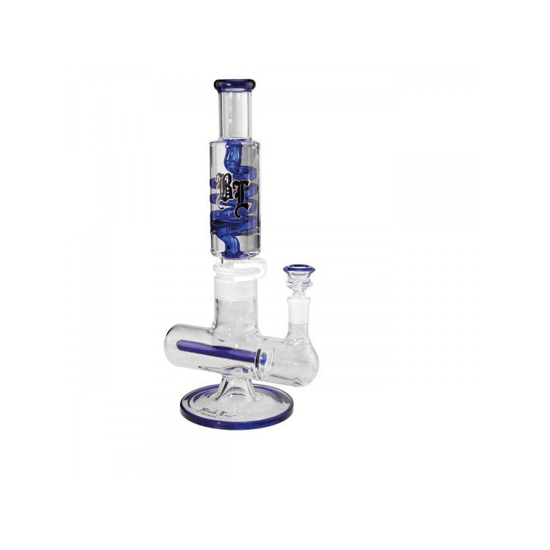Bong in Vetro Nautilus 35cm - Black Leaf