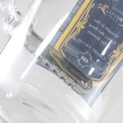 Bong in Vetro Whisky n°1 con diffusore 24cm - Black Leaf