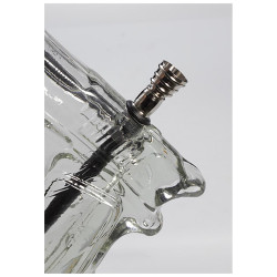 Bong in Vetro Peace Keeper 23cm - Black Leaf
