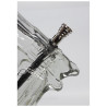 Bong in Vetro Peace Keeper 23cm - Black Leaf