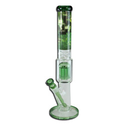Bong in Vetro con Percolator Tree 45cm - Black Leaf