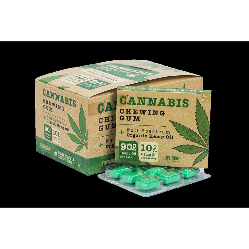 Cannabis Chewing Gum con Olio di semi di Cannabis - Euphoria