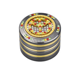 Grinder Bling Bling Rasta Peace 50mm 4 Livelli - Champ High