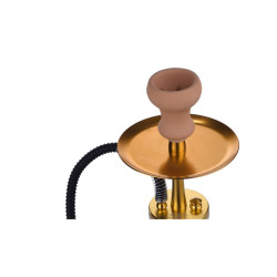 Narghilè Deroua Aluminium Gold 34cm - Al Malik