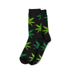 Calze con fantasia Weed 36-42 Black