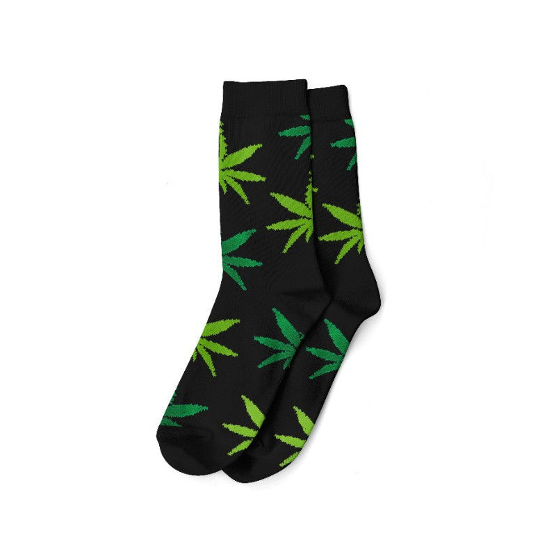 Calze con fantasia Weed 36-42 Black