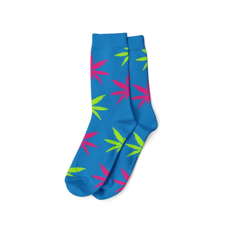 Calze con fantasia Weed 40-45 Blu