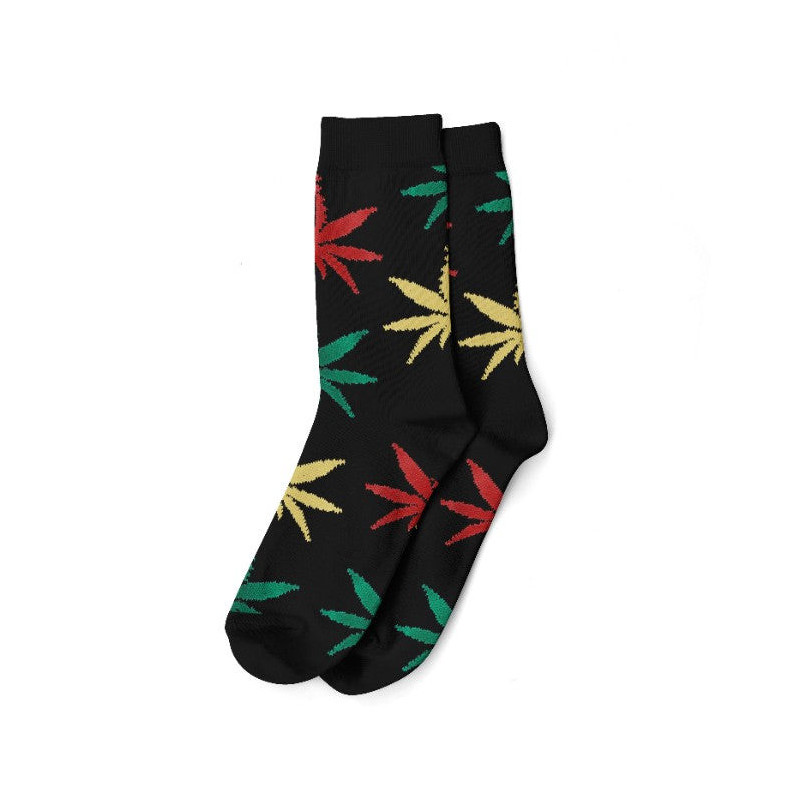 Calze con fantasia Weed 40-45 Black