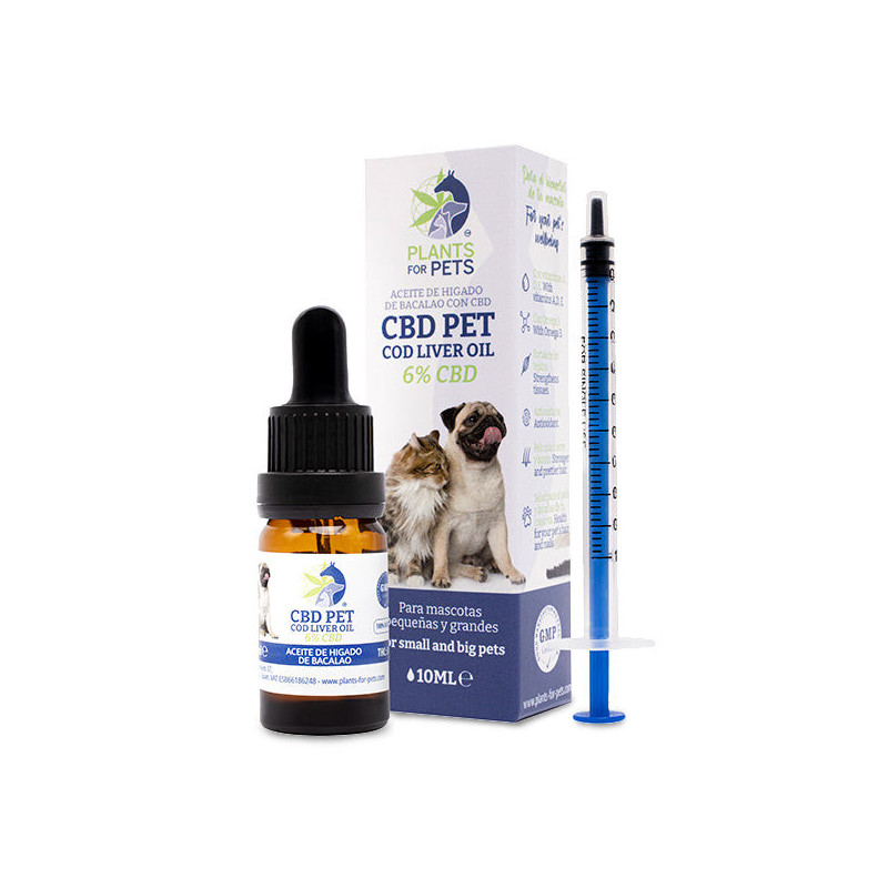 Plants for Pets CBD Pet Cod Liver Oil 6% 10ml