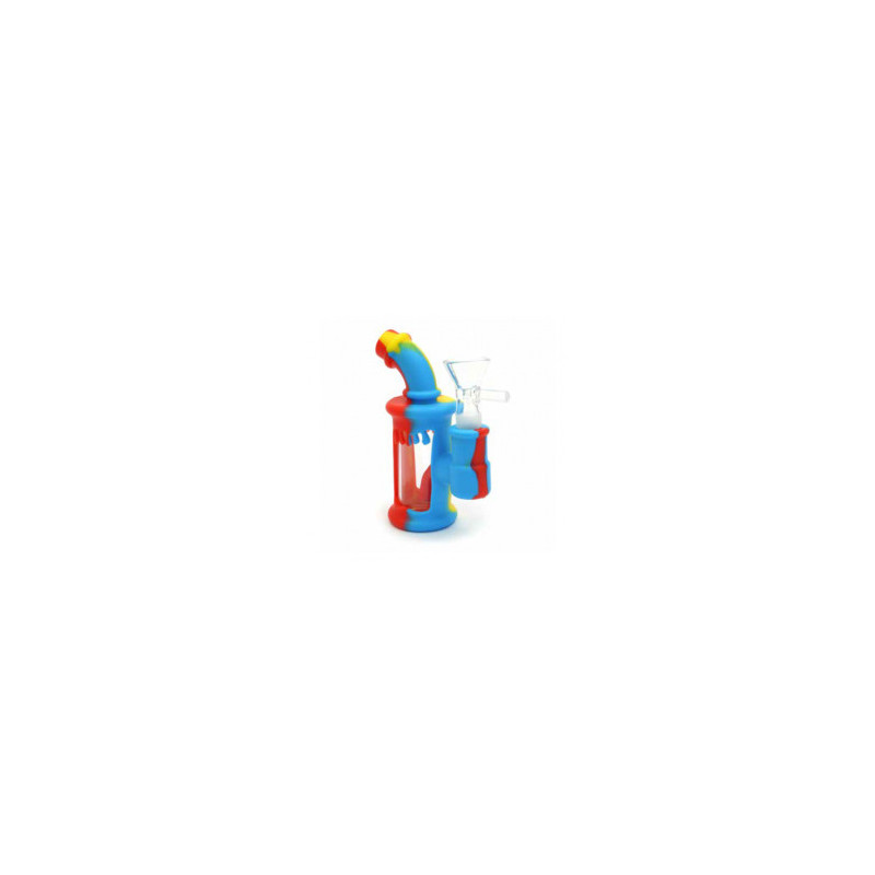 Bong in silicone e vetro Bubbler