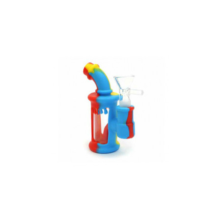 Bong in silicone e vetro Bubbler