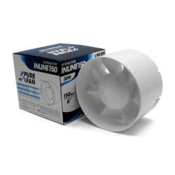 Estrattore Inline 150 (6"), 30W, 2.400 t/min, 305m3/h - Pure Fan