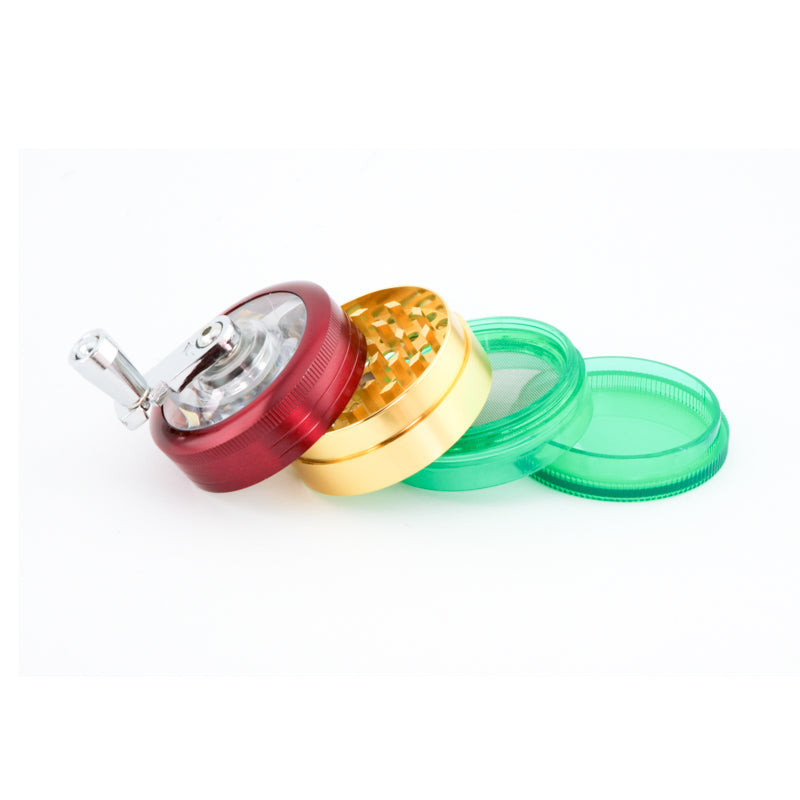 Grinder Windmill Rasta 50mm 4 Livelli - Champ High