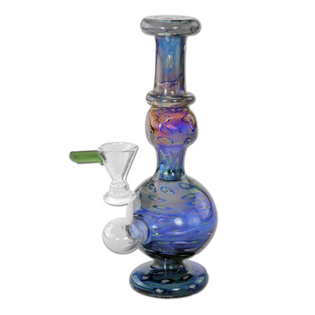 Mini Bong Pyschedelic Blu 20cm - Black Leaf