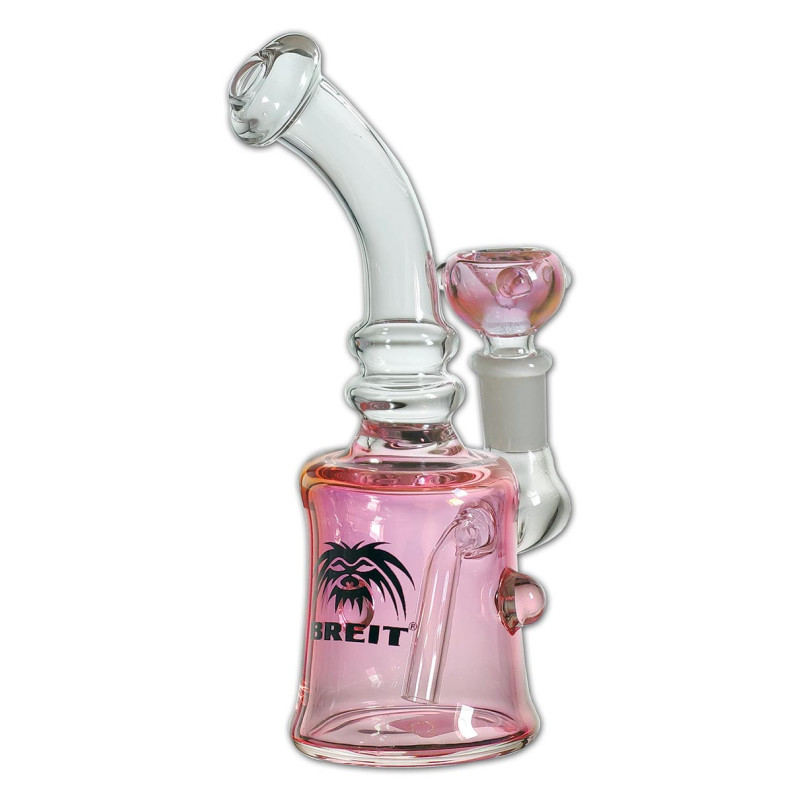 Mini Bong Rosa in Vetro 17cm - Breit
