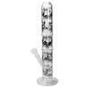 Bong in Vetro Teschio 49cm - Black Leaf