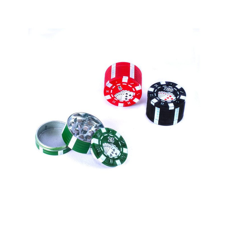 Grinder in metallo Poker Chips 42mm